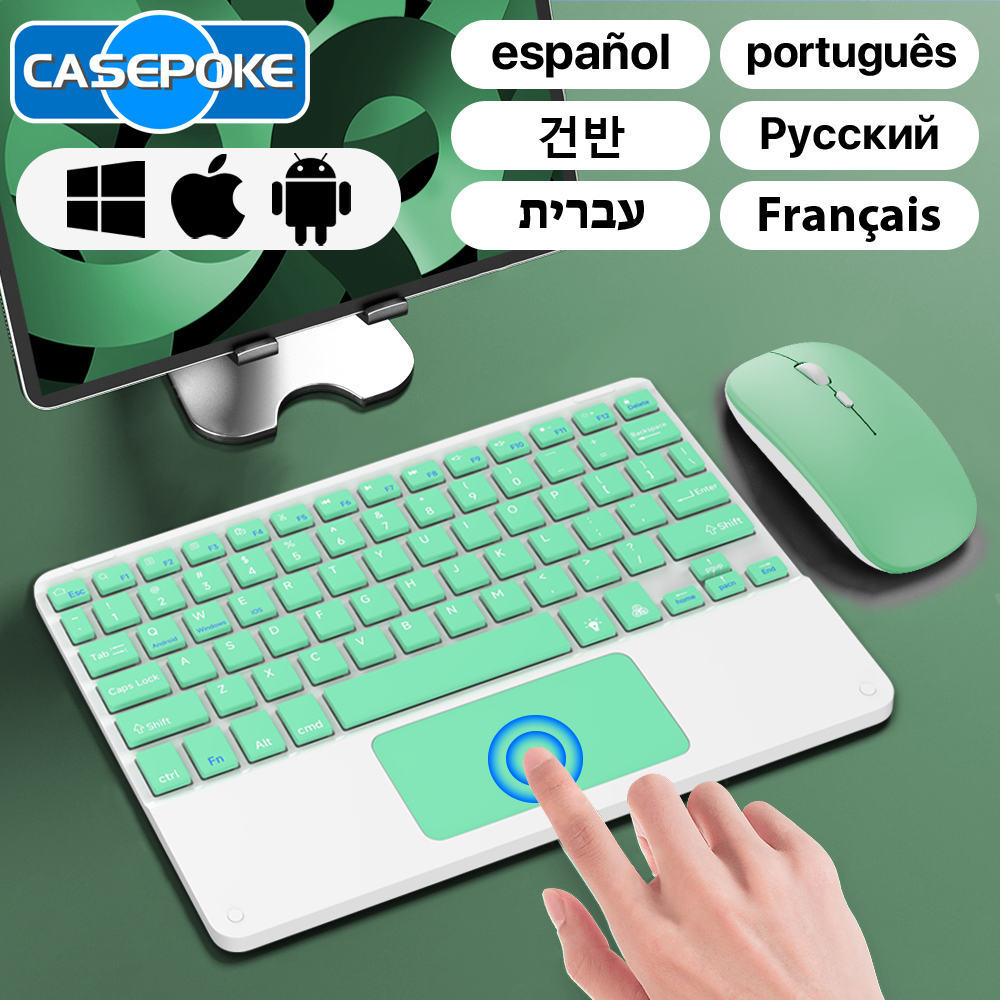Wireless Keyboard Mini - CASEPOKE Touchpad Wireless Keyboard For Android