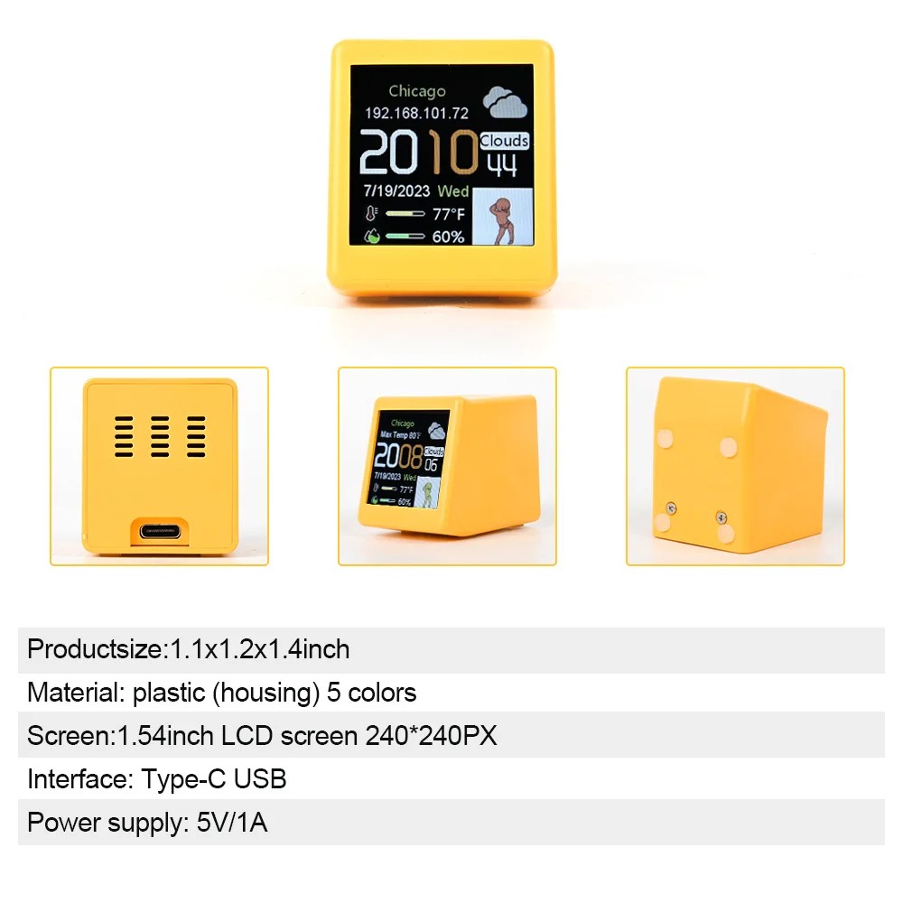 Mini WiFi Digital Weather Stat - Electronics Gadgets Wholesale ulasan dan harga