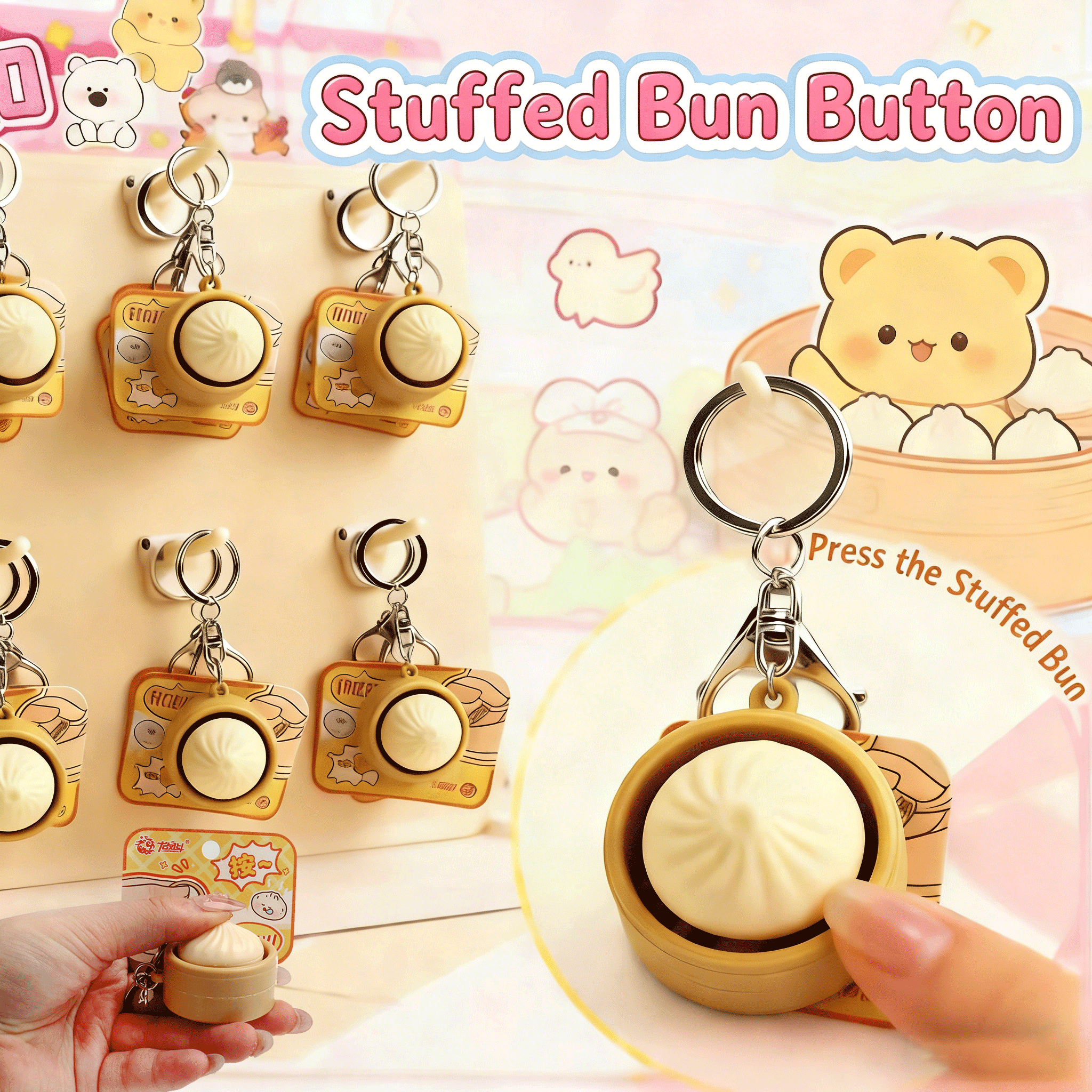 Mini Squishy Dumplings Button  - Electronics Latest Gadgets ulasan dan harga