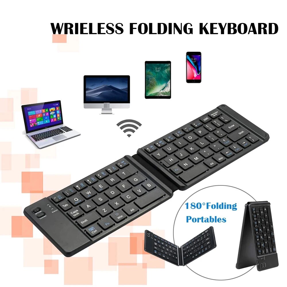Folding Bluetooth Keyboard For - Wireless Keyboard Mini ulasan dan harga