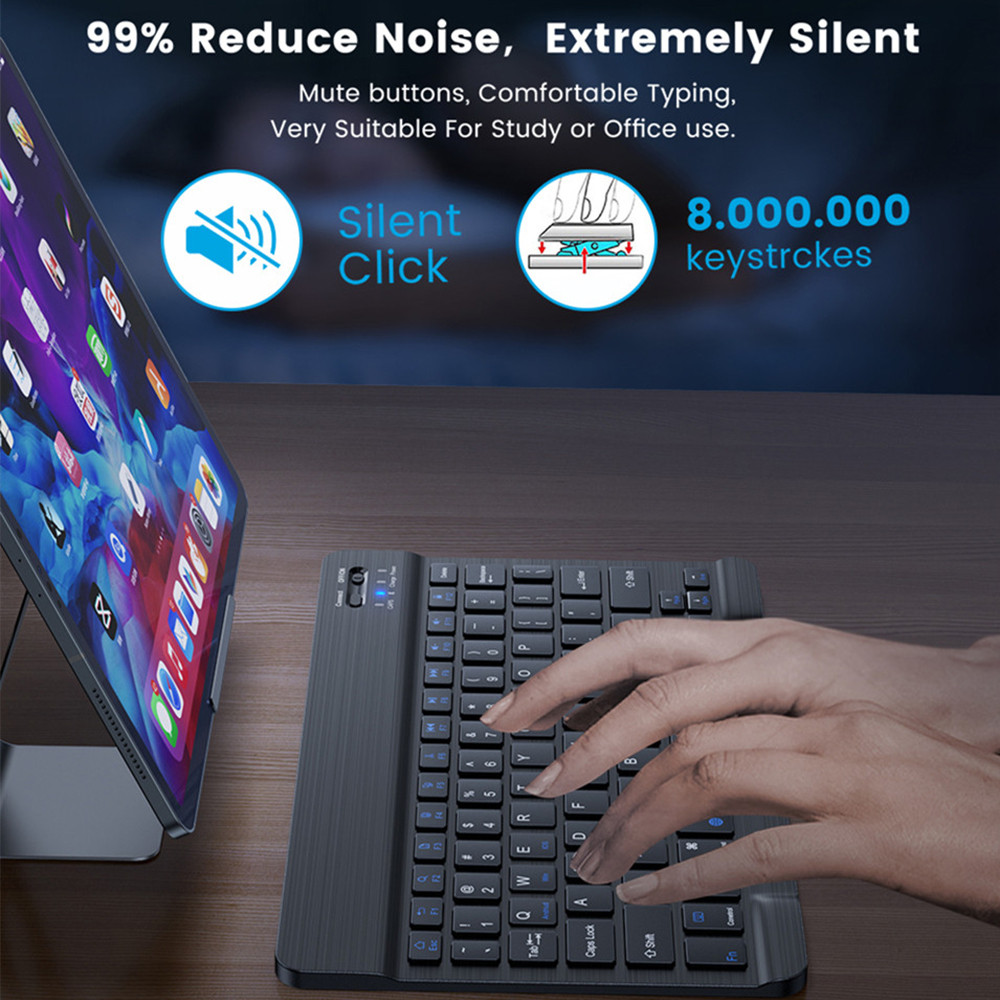 EMTRA Wireless Keyboard Blueto - Wireless Keyboard Mini ulasan dan harga