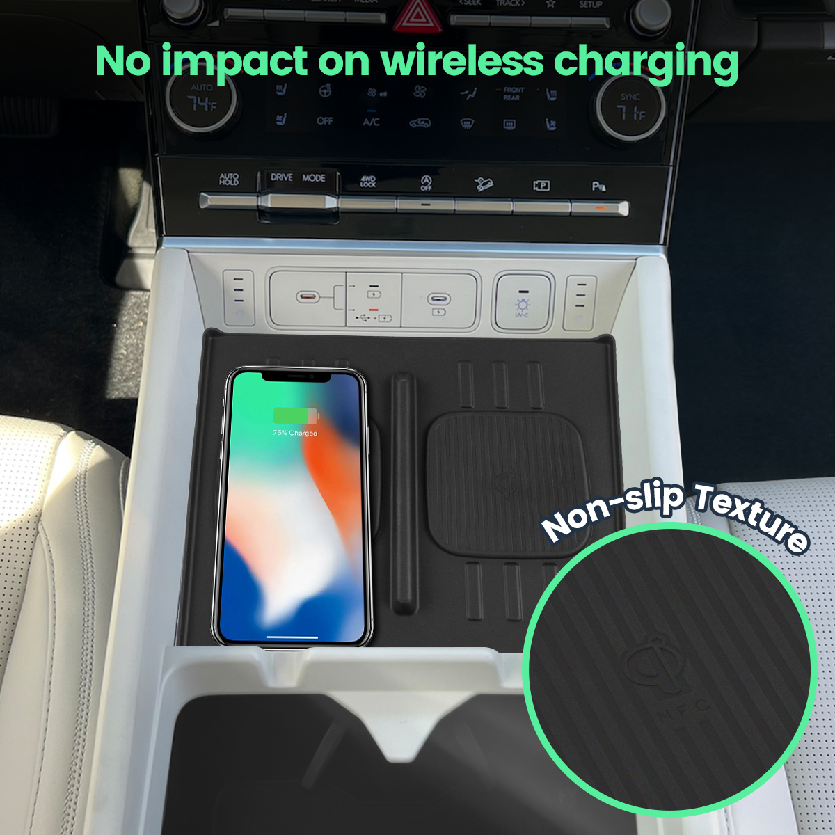 for Hyundai Santa Fe 2024 Wire - Wireless Phone Charger Pad ulasan dan harga