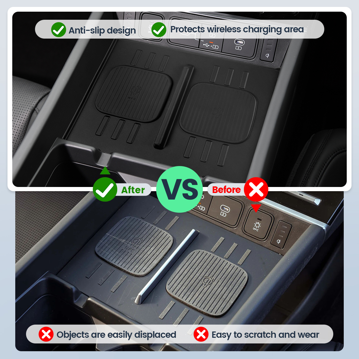 for Hyundai Santa Fe 2024 Wire - Wireless Phone Charger Pad ulasan dan harga