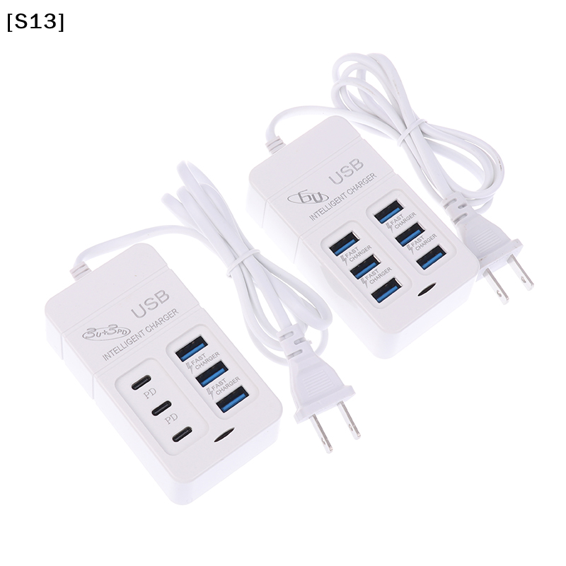 1PC US Plug 6Ports Multiport U - Gadget Q ulasan dan harga
