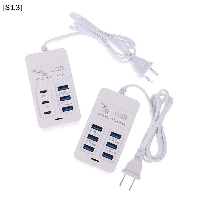1PC US Plug 6Ports Multiport U - Gadget Q ulasan dan harga