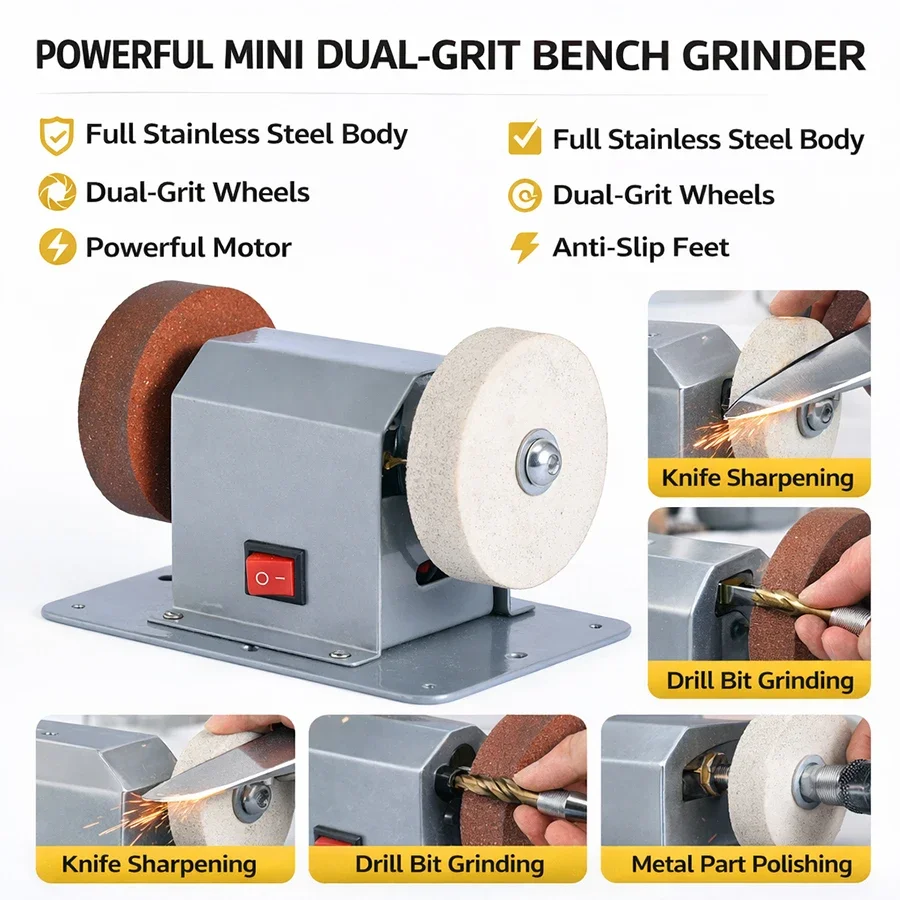 Mini Electric Bench Grinder Sh - Electric Gadget ulasan dan harga
