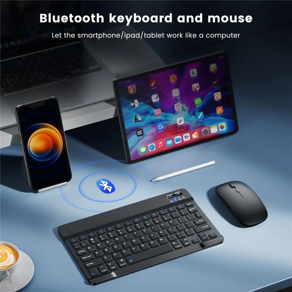 10 inch Bluetooth Wireless Key - Wireless Keyboard Mini ulasan dan harga