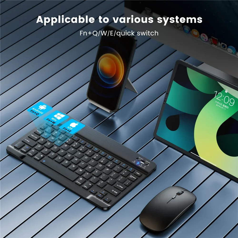 10 inch Bluetooth Wireless Key - Wireless Keyboard Mini ulasan dan harga