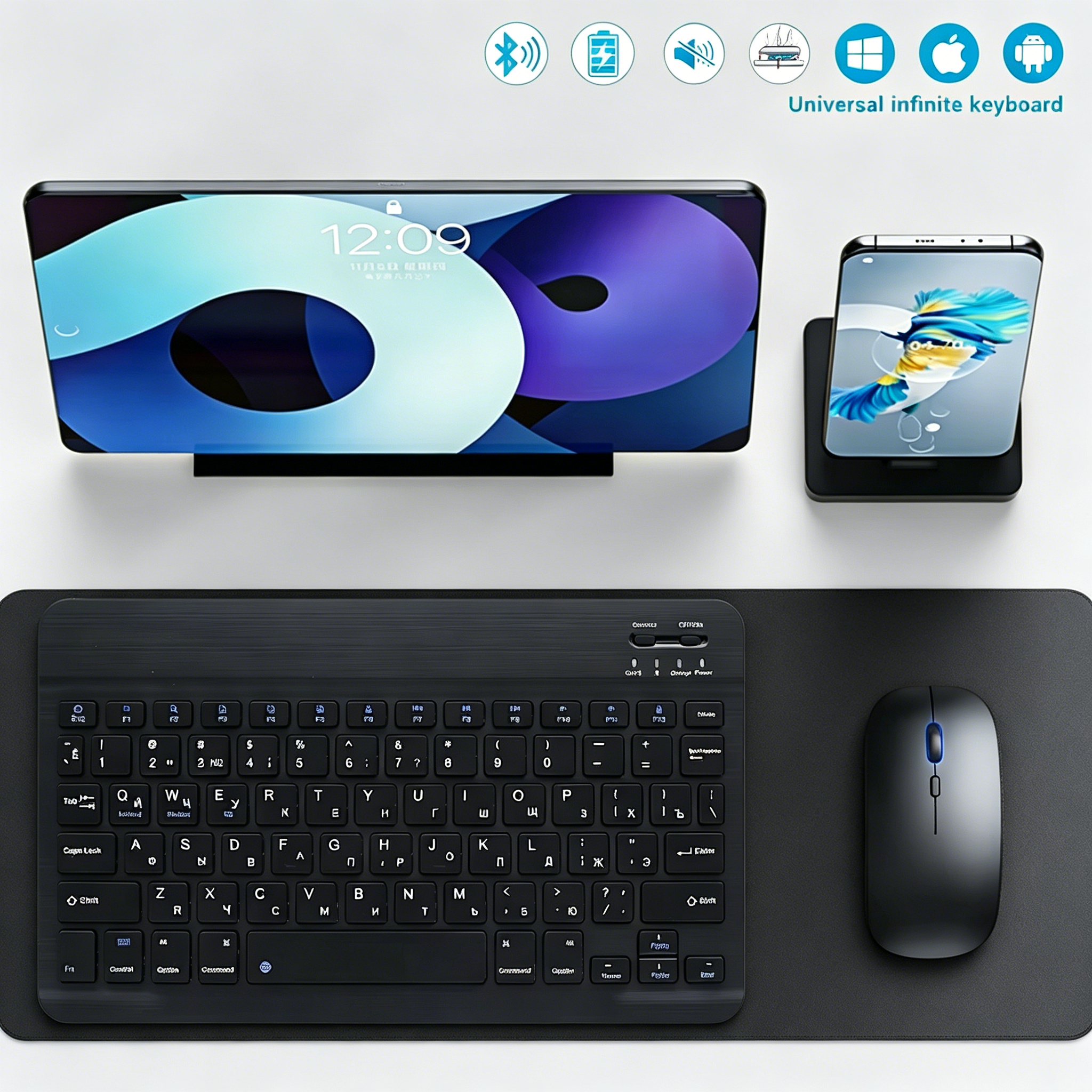Bluetooth Wireless Keyboard Mo - Wireless Keyboard Mini ulasan dan harga
