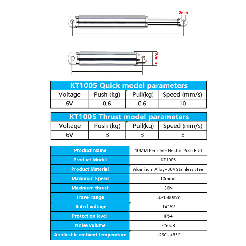 10mm Linear Actuator Retractab - Electric Gadget ulasan dan harga