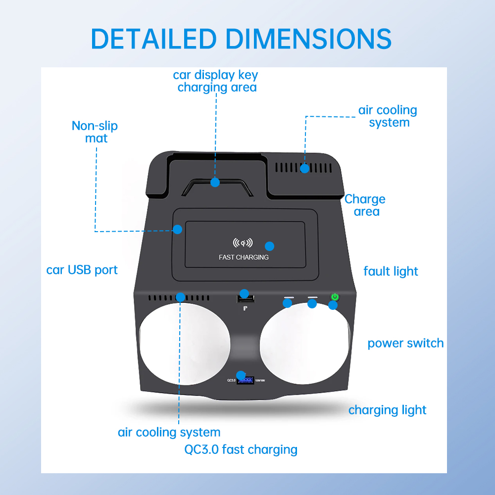 For BMW 5 6 Series G30 G38 G32 - Wireless Phone Charger Pad ulasan dan harga